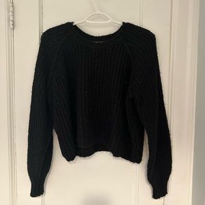 Wild Fable Crooped Waffle Sweater